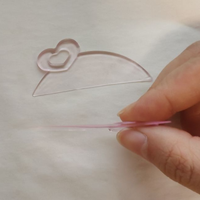 Prothèses de rehaussement de cils en silicone rose gelée ultra-fines, sans colle, réutilisables, pour la première étape du lifting et permanente des cils, style asiatique et coréen