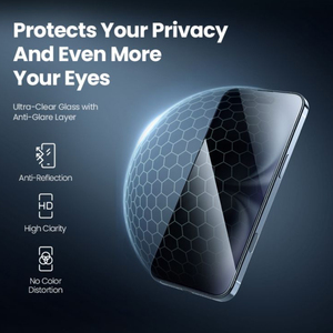Protection d'écran en verre trempé anti-rayures de qualité supérieure, anti-espionnage, 9H, pour <span class=keywords><strong>iPhone</strong></span> 1615 14, film de protection pour téléphone - Product Image 1