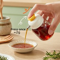 Distributeur de vinaigre et d'assaisonnements en plastique à pression, à dosage contrôlé, pour cuisines domestiques ; Pulvérisateur d'huile, capacité 0-100 ml