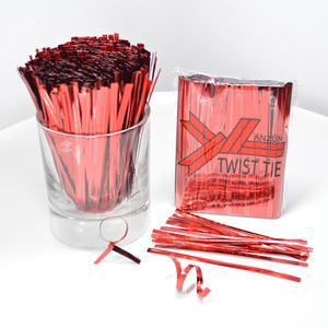 800pcs 4mm Wide Metallic Iron Wire Twist Ties 6-15cm Long <strong>Cake</strong> <strong>Tools</strong> for Bread Pastry Toast Food Lollipop Packaging - Product Image 4