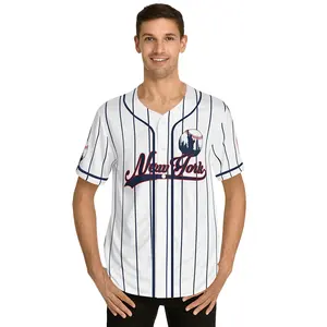 Factory Wholesale Customizable Stitched New York Baseball Jersey Men Women Embroidered NY Sport Baseball Jersey Shirts