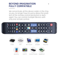 Control remoto de 433MHz para Samsung UE46F7000 UE32F6540AB UE32F6800AB UE40F6400 UE40F6800 BN5900376B LED 3D Smart TV