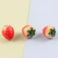 Hete 3D mini fruitvormige harscharms (appelvormig) voor DIY knutselwerk, keuken, spel, poppenhuisdecoratie, tas, doos, pen, sleutelhanger
