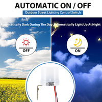 Interrupteur photoélectrique inductif électronique CNRIYA AS15-2310GL 10A, capteur de lumière automatique pour éclairage public, 105-305V, IP54/IP44, compatible LED