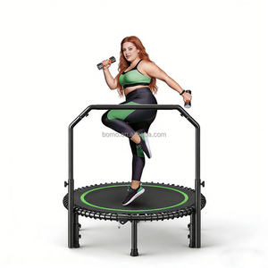 Cama Elástica Zoshine de Alta Calidad para Uso Doméstico, Adultos y Niños, Silenciosa, Plegable, con Reposabrazos Redondos, Trampolín Deportivo para Fitness - Product Image 1