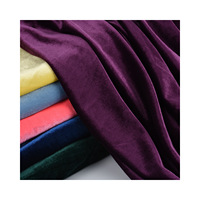 Tela de Terciopelo Coreano Keqiao, Bajo Pedido Mínimo, 95% Poliéster, 5% Elastano, Elástica en 4 Direcciones, Color Azul Marino, para Vestidos de Baile
