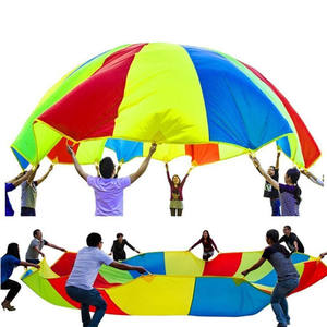 ActEarly jouer parapluie arc-en-ciel <span class=keywords><strong>parachute</strong></span> jouet tente jeu <span class=keywords><strong>maternelle</strong></span> enfants aire de jeux extérieure arc-en-ciel jouer <span class=keywords><strong>Parachute</strong></span> - Product Image 4
