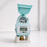 Compteur d'eau connecté à internet avec contrôle de vanne, écran numérique, compteur mécanique, surveillance à distance, équipement utilitaire fileté