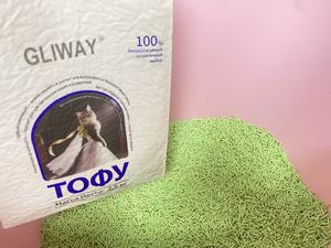 ทรายแมวเต้าหู้ Gliway แบบขายส่ง OEM ปราศจากฝุ่น กลิ่นชาเขียวธรรมชาติ ผสมถ่านกัมมันต์ จับตัวเป็นก้อนแข็ง ล้างออกได้ สะอาดสำหรับสัตว์เลี้ยง - Product Image 2