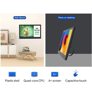 Tablette tactile intelligente à écran LCD capacitif ultra-mince de 14 pouces à montage mural, tablette Android PC 4+32 Go pour la présentation commerciale - Product Image 3