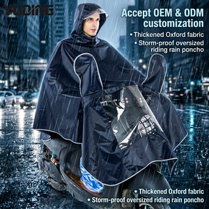 Poncho <span class=keywords><strong>de</strong></span> <span class=keywords><strong>pluie</strong></span> pour motard <span class=keywords><strong>de</strong></span> haute qualité, épais et durable, imperméable et flottant, en tissu Oxford - Product Image 1