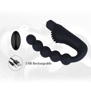 Alat pijat Dildo getar 10 frekuensi, kustomisasi 6 ekstensi frekuensi steker Anal, perawatan prostat - Product Image 6