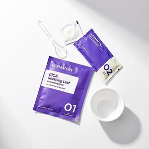 Masque facial en gel modelant apaisant Cica Dermatory 66g 4 unités, pour tous types de peaux - Product Image 1
