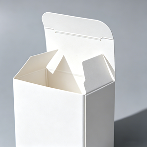 Boîtes en carton blanc vierges / papier d'art, pliables et personnalisables, pour l'emballage de cosmétiques et de produits, directement de l'usine - Product Image 2