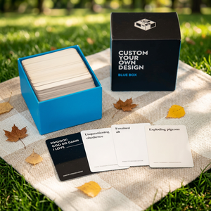 Cartes à Jouer Personnalisables avec Coins Arrondis Finition Mate Design Personnalisé Emballage Boîte Bleue Cartes de Jeu de Société - Product Image 2