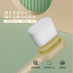 Children's <b>Toothbrush</b> Soft Bristle Small <b>Head</b> Yellow For Ages 3-12 Home Use High Quality Nylon - Product Image 4