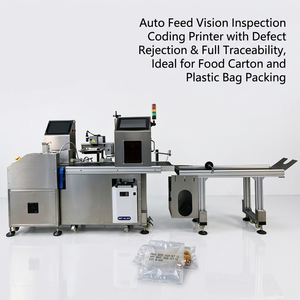 Machine de codage et de marquage par vision à alimentation automatique avec système de rejet automatique et de traçabilité pour l'emballage de cartons alimentaires et de sacs en plastique - Product Image 5