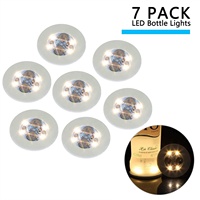 Sous-verres LED RGB personnalisables 4 pièces pour bar, accessoires lumineux pour plateaux à cocktails et jeux de beer pong