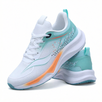 Baskets décontractées blanches 2026 respirantes été-hiver à lacets pour la marche et la course, talon plat, doublure en maille, style rétro