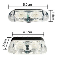 8Pcs Auto Warn licht Not blitz Blitzlicht Kühlergrill Licht leiste Fernbedienung für Auto LKW SUV XA9202-8
