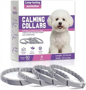 Collar Calmante con Feromonas Relajantes para Perros, Ayuda a Aliviar la Ansiedad y el Estrés, Ajustable para Perros, de Larga Duración - Product Image 1