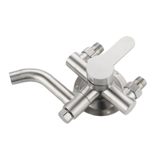 Grifo de Cocina de Acero Inoxidable 304, Montado en la Pared, Mezclador de Agua Fría y Caliente con Tuberías Expuestas - Product Image 5