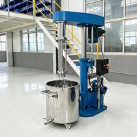 Émulsifiant mélangeur hydraulique GMP à cisaillement élevé avec grattoir mural pour la fabrication de crèmes et pâtes cosmétiques à haute viscosité