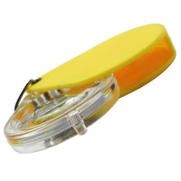 Loupe de lecture LARREX compacte et portable 10X en acrylique noir avec porte-clés, lentille pliable de 28 mm