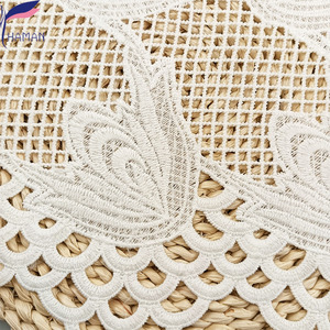 Tissu de vêtement en <span class=keywords><strong>soie</strong></span> de lait 100% polyester pour robes et jupes haut de gamme pour femmes brodées techniques tricotées à motif spécial - Product Image 4