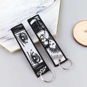 LLavero de Anime japonés <span class=keywords><strong>NANA</strong></span> para motocicletas y coches, llaveros bordados de <span class=keywords><strong>Manga</strong></span>, etiqueta para llave, joyería de moda, accesorios para llavero - Product Image 3