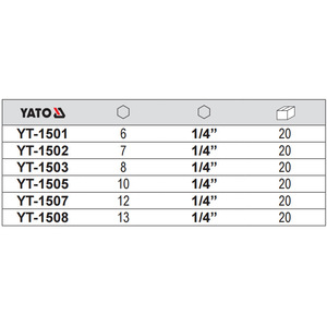 Yato Hex <b>Socket</b> 13mm Industrial Chrome Plated Automotive Repair - Product Image 4