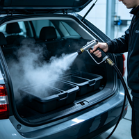 Nueva Máquina de Limpieza a Vapor Eléctrica Inteligente de 220V 50Hz para Lavado de Autos, Frecuencia Variable, Intensidad de Vapor Ajustable, 25L