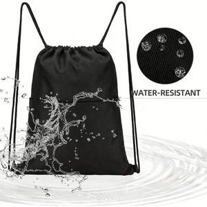 Unisex Sports <b>Drawstring</b> <b>Backpack</b> Waterproof Polyester with Custom Logo Reusable Fashionable Outdoor <b>Drawstring</b> Bag - Product Image 4