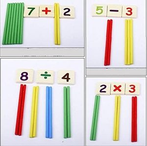 Orologio multifunzionale in legno gioco cognitivo calcolo matematica <span class=keywords><strong>scatola</strong></span> di apprendimento <span class=keywords><strong>Montessori</strong></span> scheda di educazione precoce per bambini - Product Image 3