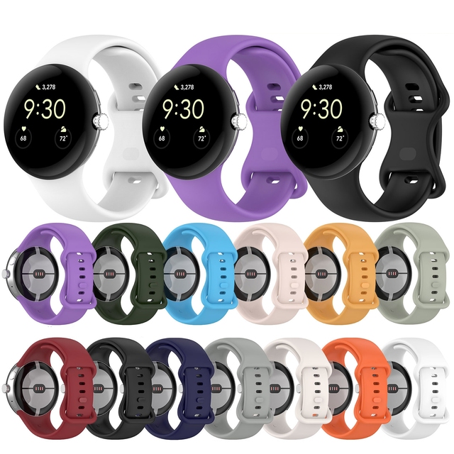 For Google Pixel Watch 5/4/3 45mm Watch 2/1 41mm Bands Soft Silicone Wristbands Replacement Strap for Pixel Watch 5 Accessories