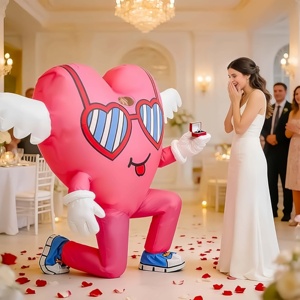 Disfraz Inflable <span class=keywords><strong>de</strong></span> Corazón Rojo HLC para Adultos, Traje Divertido para el Día <span class=keywords><strong>de</strong></span> San Valentín, Disfraz para Bodas, Citas, Cosplay al Aire Libre - Product Image 1