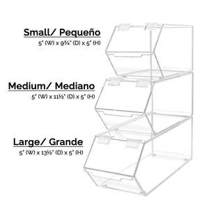 Grande boîte de collation de céréales en acrylique transparent de stockage personnalisée avec <span class=keywords><strong>couvercle</strong></span> à charnière présentoir empilable de noix de bonbon - Product Image 2