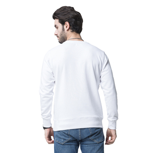<span class=keywords><strong>Sweat</strong></span>-shirt <span class=keywords><strong>blanc</strong></span> uni pour hommes, Streetwear tendance, en coton, Anime, personnalisé, pull-over - Product Image 2
