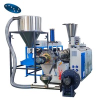Ligne de granulation à chaud pour granulés de PVC, extrudeuse à double vis conique
