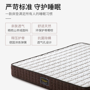 Coconut Fiber <b>Mattress</b> 1.8m/1.5m Medium Firm Orthopedic Whole Spring <b>Support</b> Spine Child Use - Product Image 2