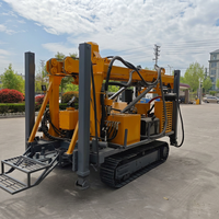 Foreuse hydraulique diesel sur chenilles avec pompe et moteur, profondeur de forage max. 260 m pour l'exploitation minière du charbon