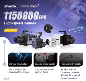 Caméra haute vitesse scientifique 1,3 MP 1150800 ips pour l'enregistrement vidéo SDI au ralenti pour l'analyse des fluides - Product Image 6