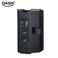 DASN DNM15DC-LA Enceinte PA active compacte en plastique pleine fréquence 15 pouces 4000W de puissance de crête DSP Audio pour extérieur, scène DJ et home cinéma