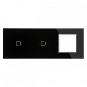 Nuevo Diseño 2025, Estándar EU/UK, Panel de Cristal, Material para PC, 10A, IP27, 2 Pines, Interruptores de Luz Táctiles de Doble Pared - Product Image 1