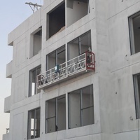 Plataforma Suspendida de Aluminio ZLP500 de 5m, Góndola de Construcción, Andamio Colgante para Edificios de Gran Altura