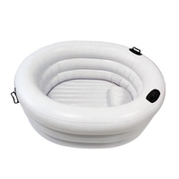 Conception personnalisée poignée portable baignoire à glace air femme enceinte accouchement baignoire gonflable eau blanche piscine d'accouchement