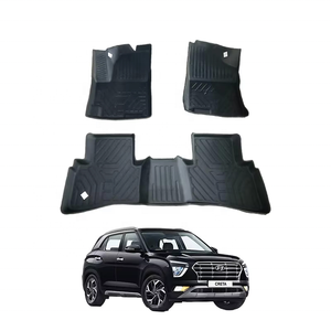 Alfombrilla de TPE para coche de alto costo, <span class=keywords><strong>precio</strong></span> de fábrica, material saludable, revestimientos para suelo de coche, alfombrilla de goma 3D para coche inodoro para CRETA <span class=keywords><strong>2022</strong></span> - Product Image 1