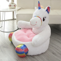 Adorable canapé en peluche pour enfant, fauteuil en peluche, coussin doux, siège enfant, cadeau, avec motifs Ours en peluche, Panda, Licorne, Canard