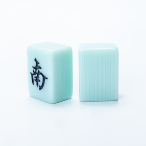 Tuiles de Mahjong en mélamine polies à la main, 40mm, taille moyenne et grande, pour usage domestique et en dortoir, ensemble de jeu d'échecs de style Lantian Jade - Product Image 5