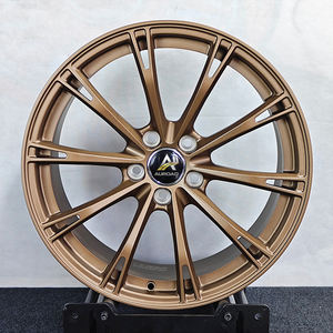 Rines AUROAD de Aleación Forjada de 18, 19, 20 y 21 Pulgadas, 5x112, Color Negro Brillante con Acabado Mecanizado, Cinco Radios, para <span class=keywords><strong>Mercedes</strong></span> y Audi - Product Image 3